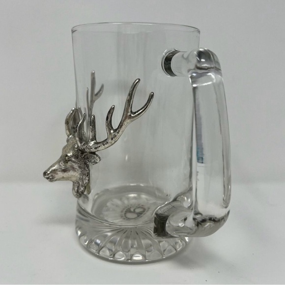 Arthur Court Designs Silver Deer Elk Stag
Handeled Beer Mug Glass - Picture 4 of 4